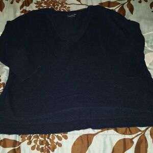 5/$15 AE navy blue crop sweater